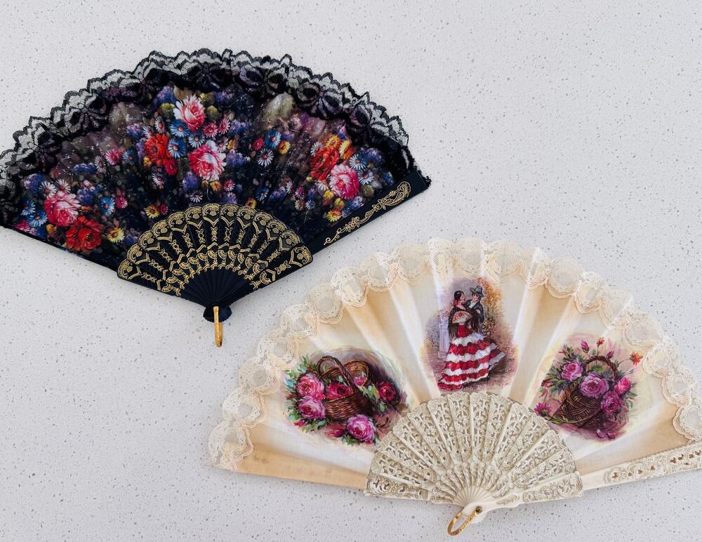 Vintage Folding Hand Fans
